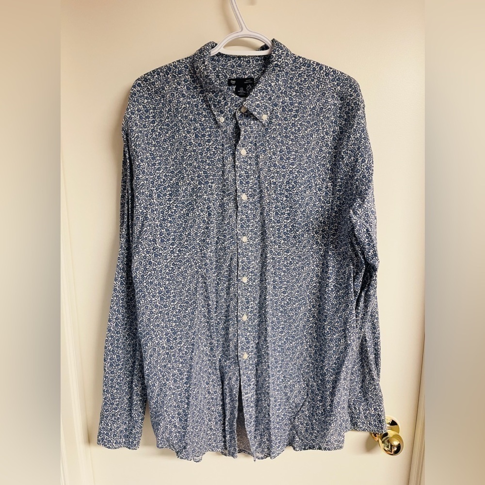 Gap floral slim shirt size XL